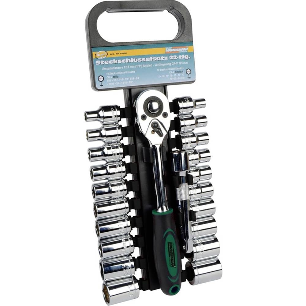 Brüder Mannesmann Werkzeuge M29106 Steckschlüsselsatz 1/2" 22-tlg