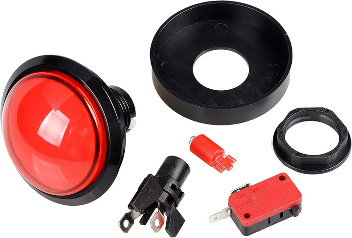 EG STARTS 5X Neue 60mm Kuppelförmige LED Beleuchtete Drucktasten Für Arcade Münze Maschinenspiele (J