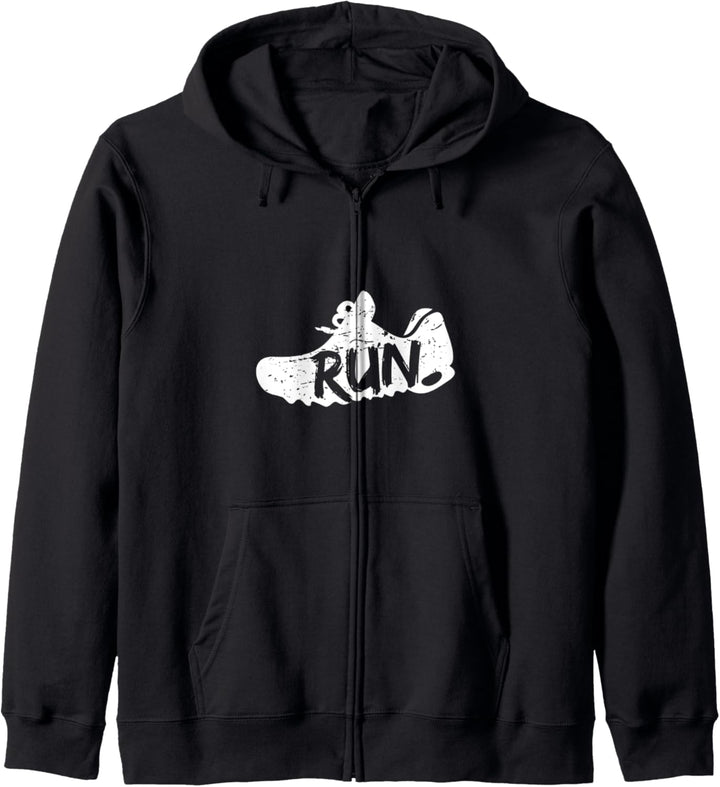 Sportschuhe laufen Läufer Geschenk Fun T Shirt Kapuzenjacke