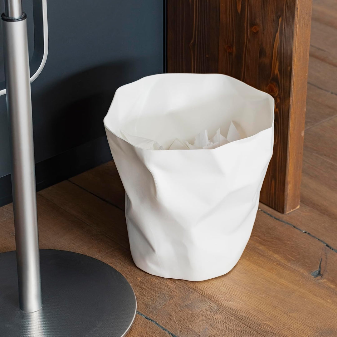 Essey Design Papierkorb, Bin Bin, Design Mülleimer für Büro und Bad, 14 Liter, weiss, weiss