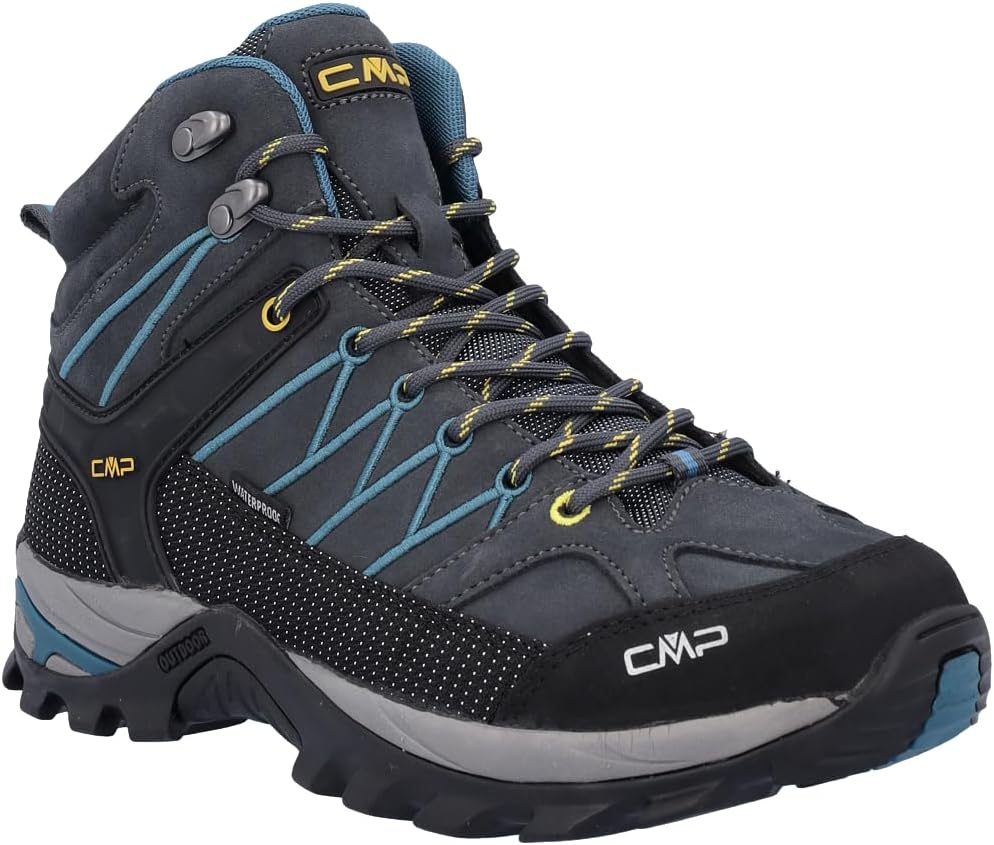 CMP Herren Rigel Mid Shoes Wp Trekking-Schuhe 39 EU Antracite Deep Lake, 39 EU Antracite Deep Lake