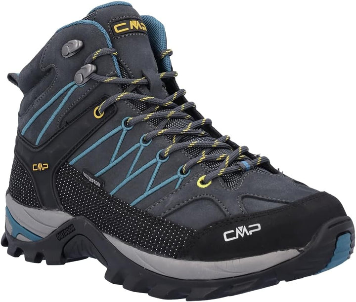 CMP Herren Rigel Mid Shoes Wp Trekking-Schuhe 39 EU Antracite Deep Lake, 39 EU Antracite Deep Lake