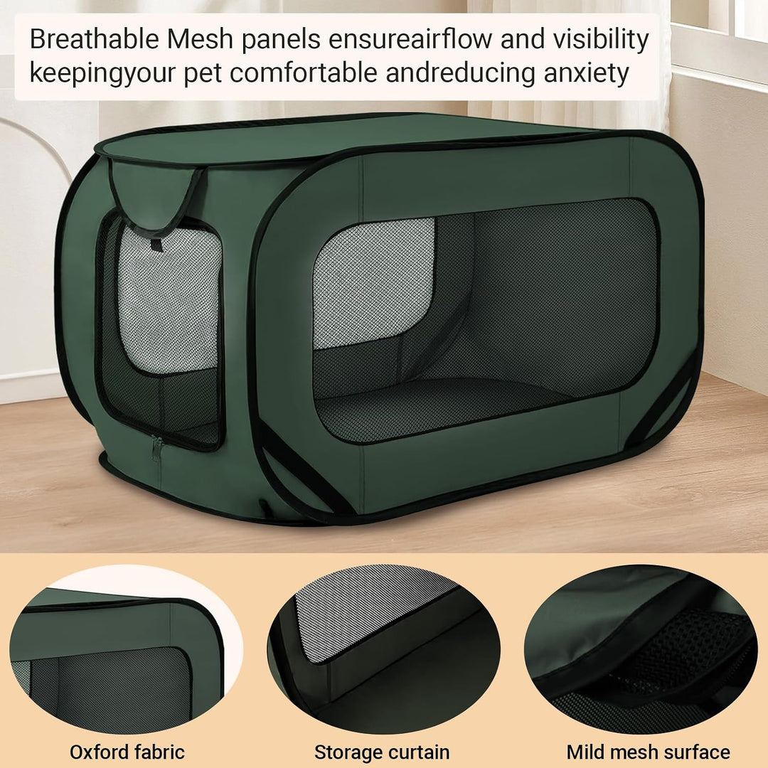 92 * 52 * 52 cm Hundetransportbox Faltbar Oxford-Gewebe Hundetasche Netzstoff transportbox Hund Atmu
