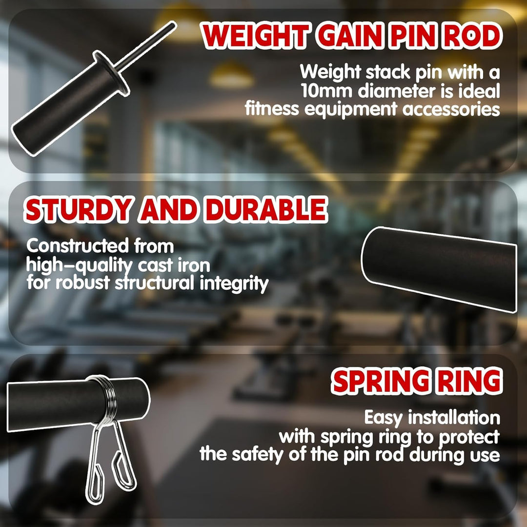 Dropset Pin Gym Gewichtsstapelstift, Tragbarer Ersatz Gym Pin für Zusatzgewicht & Kraftstation, Fitn