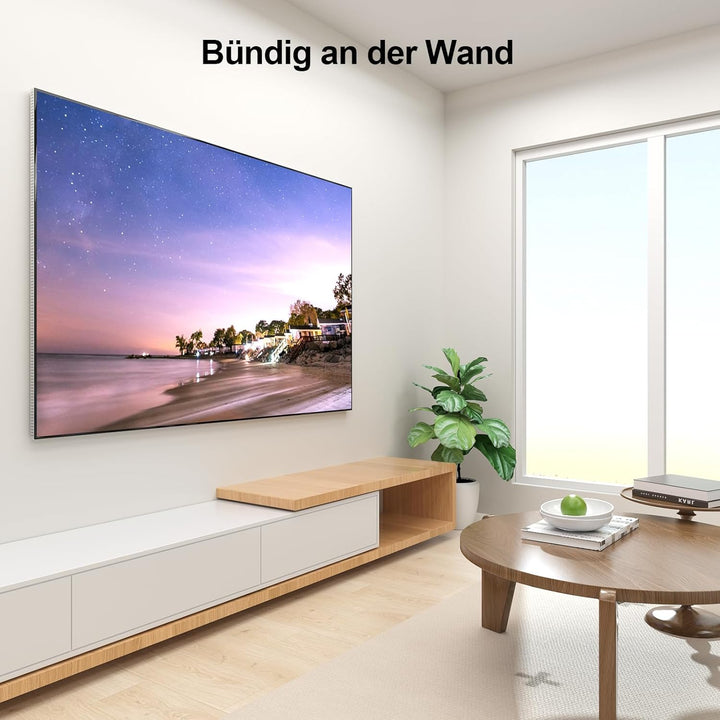 Supcline Ultra Slim TV Wandhalterung für 42 bis 100 Zoll Frame TV-Rahmen & Flach Fernseher, nur 0,8c