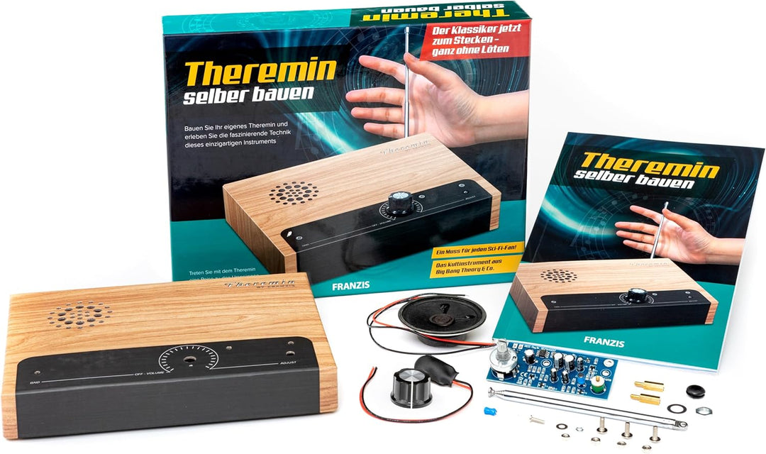 FRANZIS 67105 - Theremin selber bauen - Bausatz ohne Löten - selbst das kultige Musik-Instrument bau
