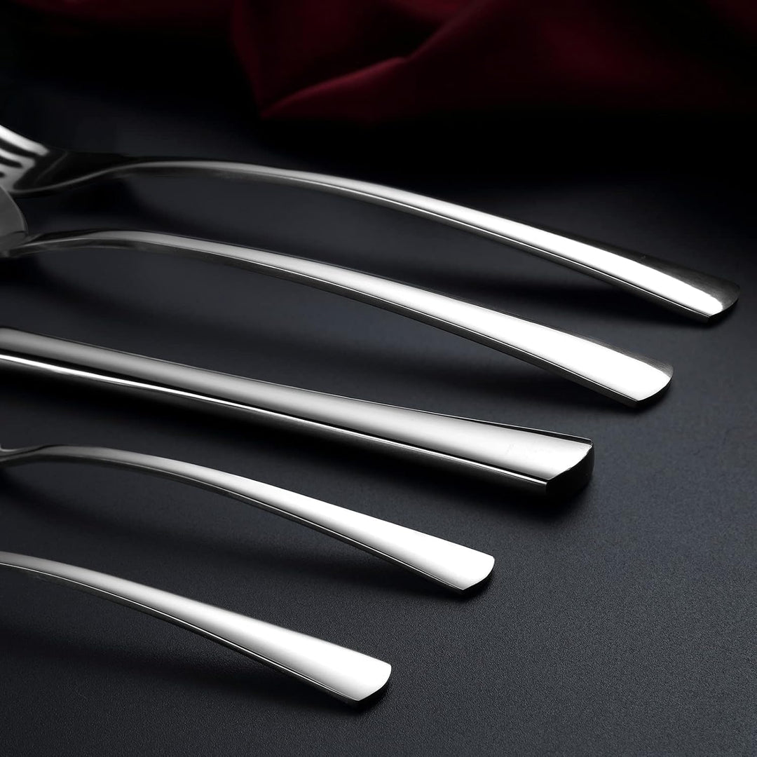 Bestdin Besteck Set 6 Personen, 30 teilig Edelstahl Besteckset, Essbesteck Set mit Messer Gabel Löff