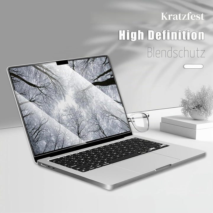 Gehärtetes Glas Displayschutzfolie für 2025-2022 MacBook Air 13,6 Zoll M4 M3 M2 Chip A3240 A3113 A26