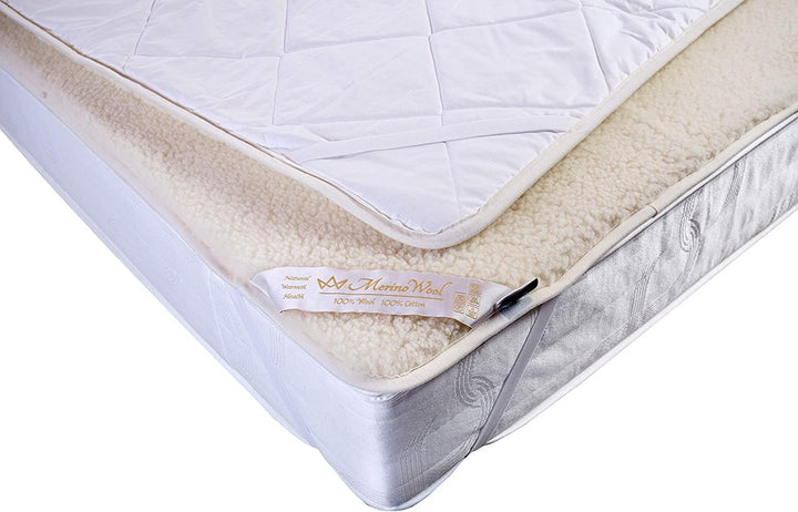 Merino Wool Diamond Unterbett Matratzenschoner Unterbetten Wolle Wool Mattress Topper Matratzenaufla