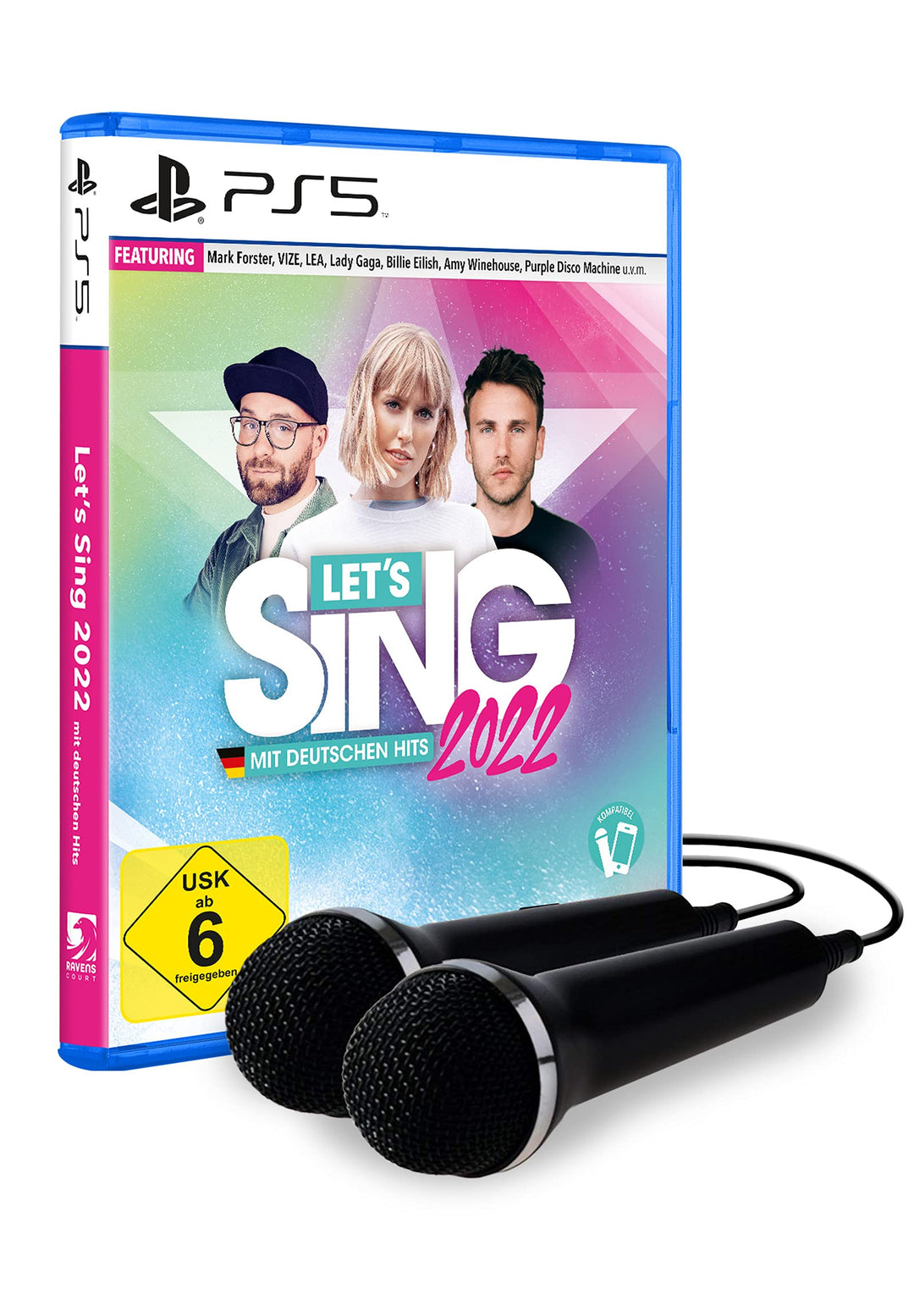 Let's Sing 2022 mit deutschen Hits [+ 2 Mics] (PlayStation 5) PlayStation 5 Standard + 2 Mics (USK),