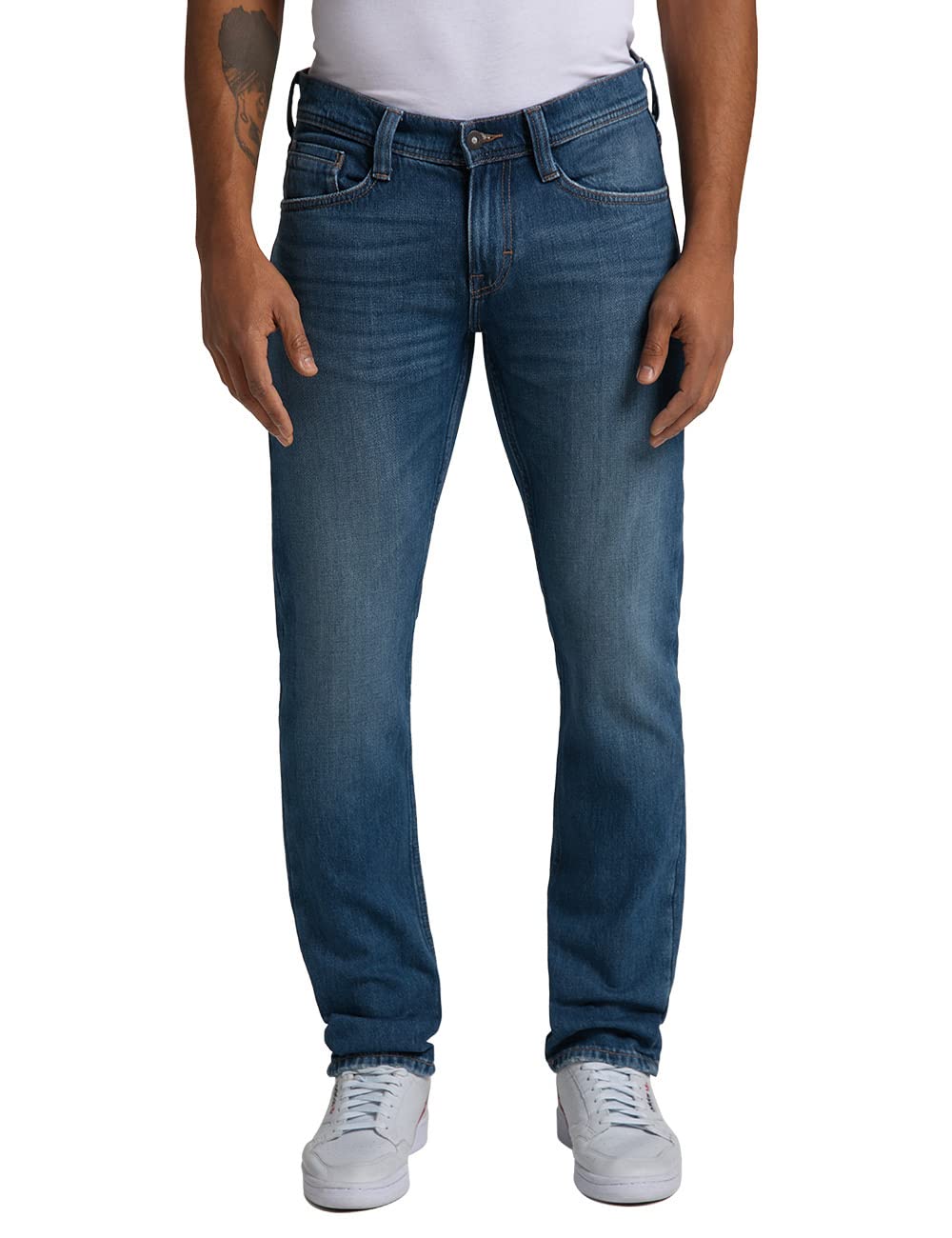 MUSTANG Herren Oregon Tapered Jeans 38W / 34L Mittelblau 5000-683, 38W / 34L Mittelblau 5000-683