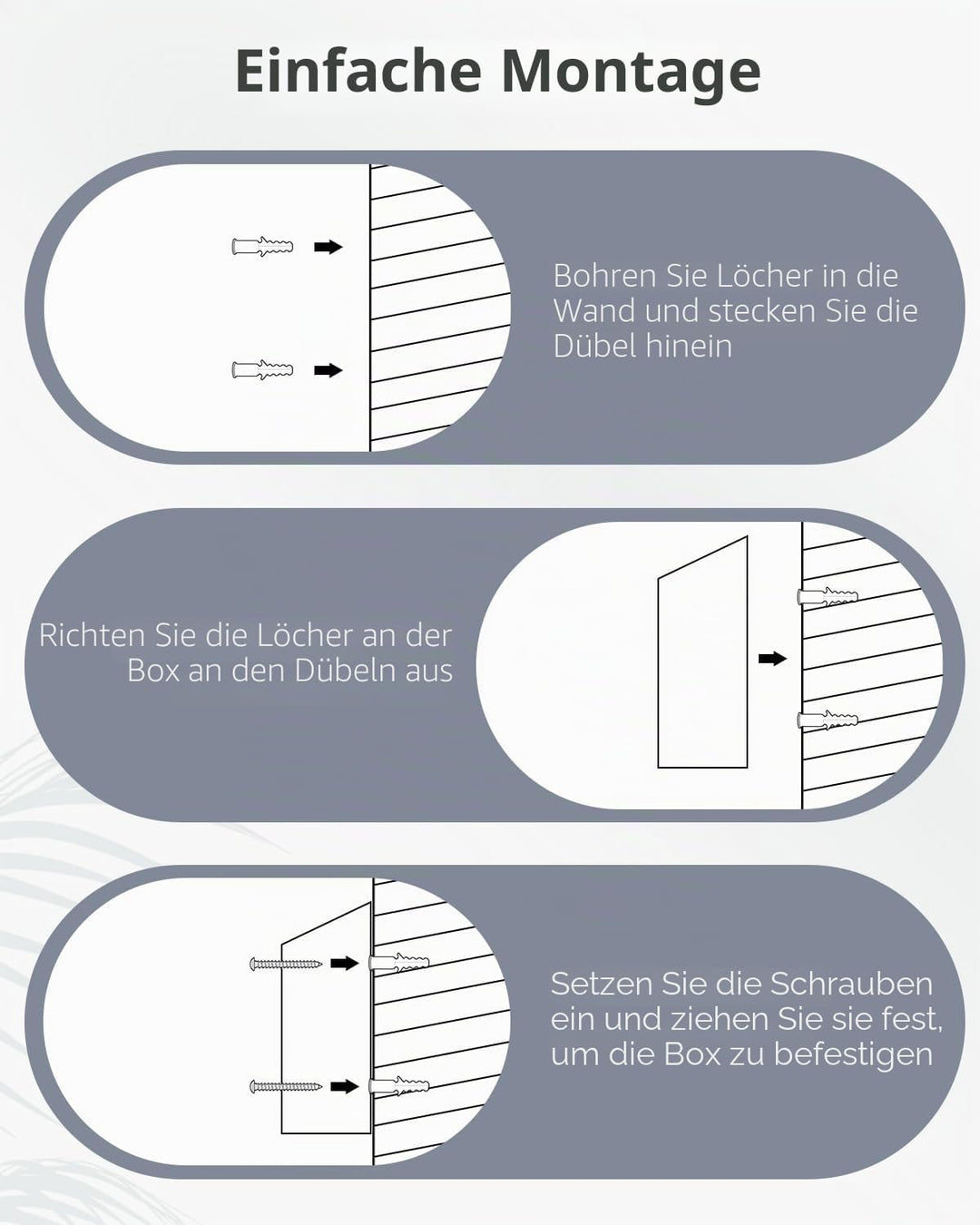 Uniclife Schlüsselkasten für den Aussenbereich, Spendenbox aus Metall in weiss mit Schlüsselschloss,