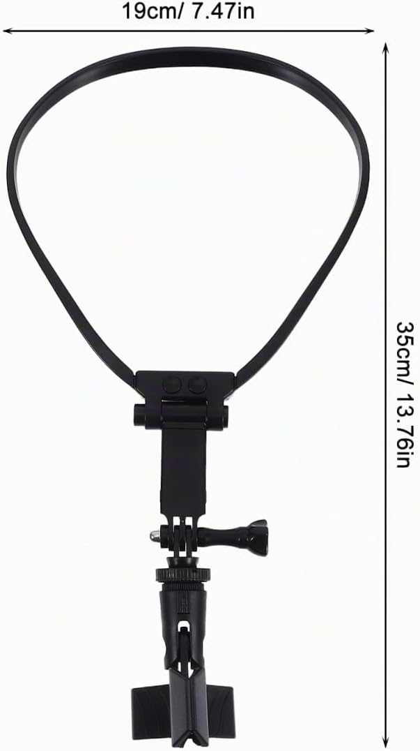 CLISPEED Ergonomische Mikrofon Halshalterung Verstellbar Aus Leichtem Material Tragbarer Nacken Mikr