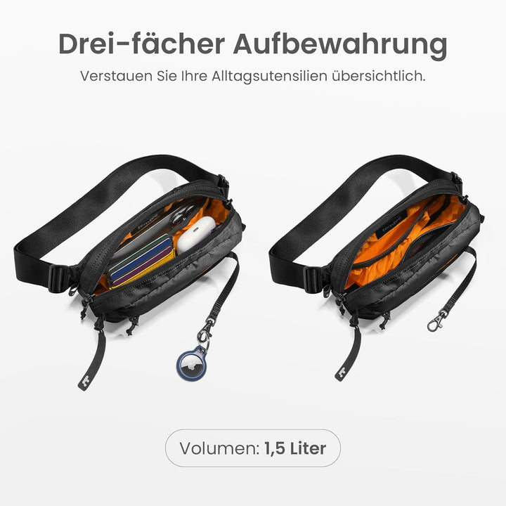tomtoc 28L Reiserucksack, TSA-freundlicher Handgepäck Rucksack & tomtoc 1,5 Liter Sling Bag mit RFID