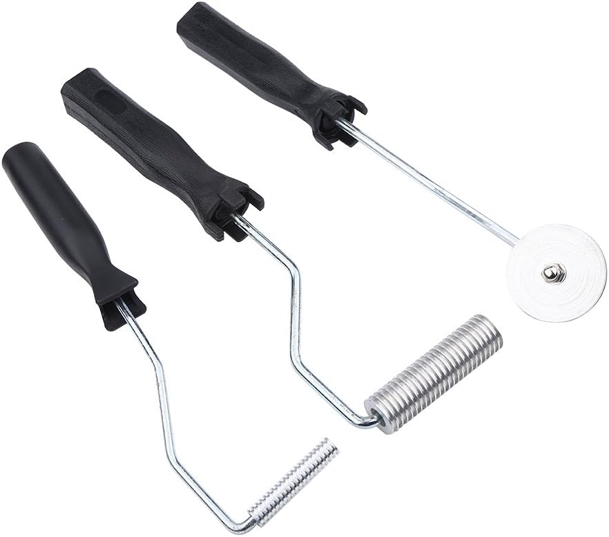 Fiberglas-Rollenwerkzeug-Set, 3 Stück/Set Aluminiumlegierung Fiberglas-Blasen-Paddel-Werkzeug Lamini