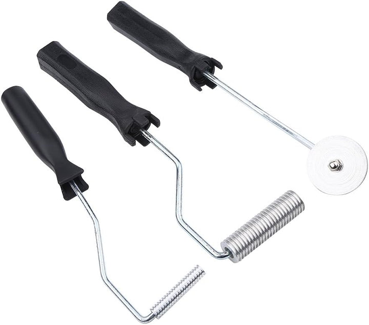 Fiberglas-Rollenwerkzeug-Set, 3 Stück/Set Aluminiumlegierung Fiberglas-Blasen-Paddel-Werkzeug Lamini