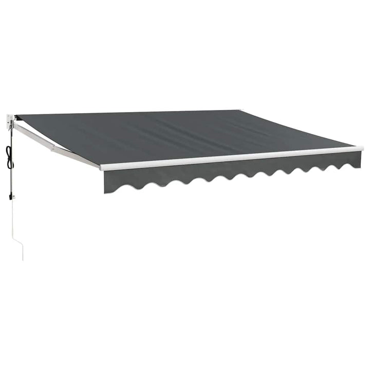 vidaXL Markise, Sonnenmarkise mit Kurbel Automatisch, Gelenkarmmarkise für Terrasse Balkon, Sonnensc