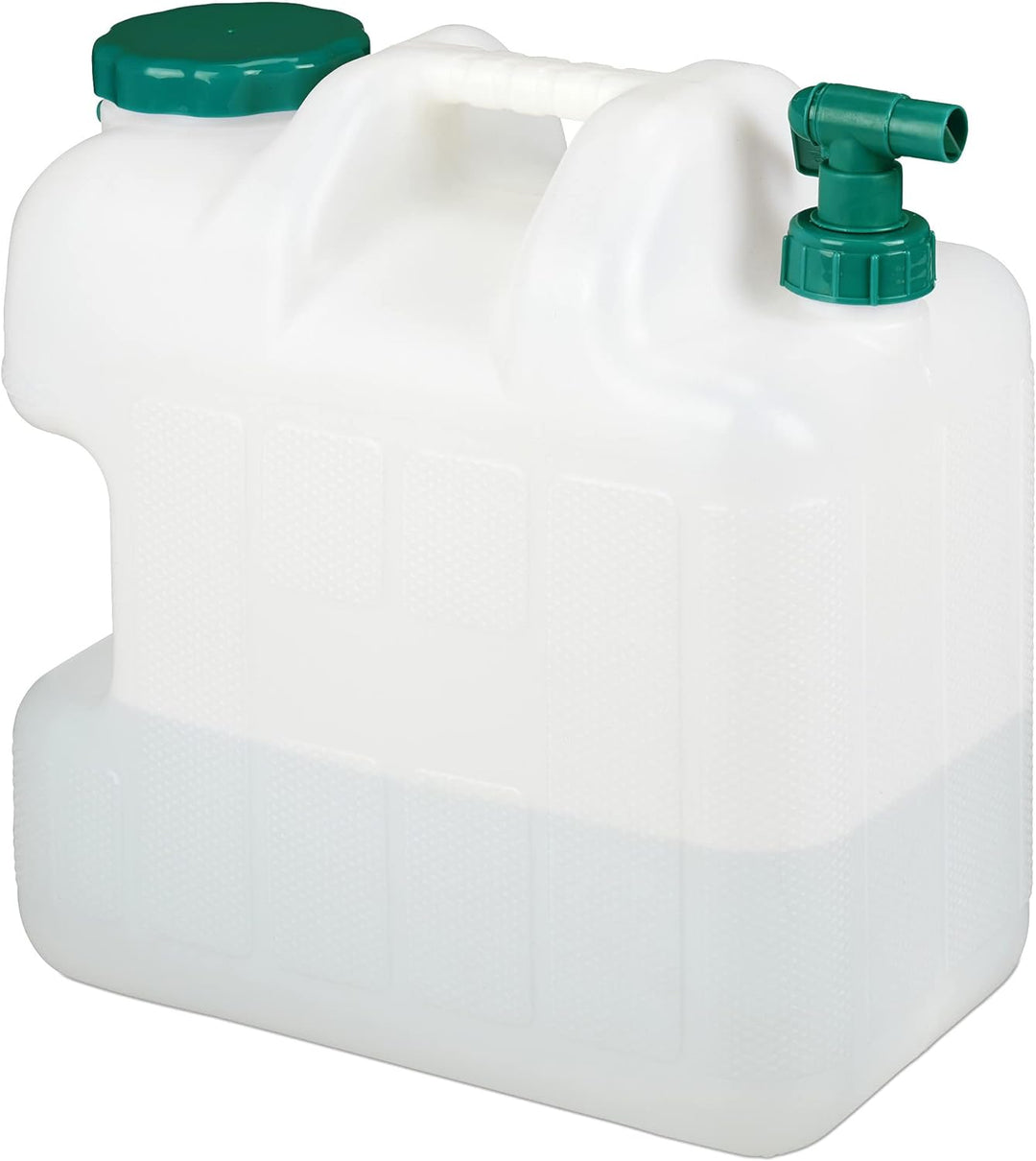 Relaxdays Wasserkanister mit Hahn, 25 Liter, Kunststoff bpa-frei, Weithals Deckel, Griff, Camping Ka