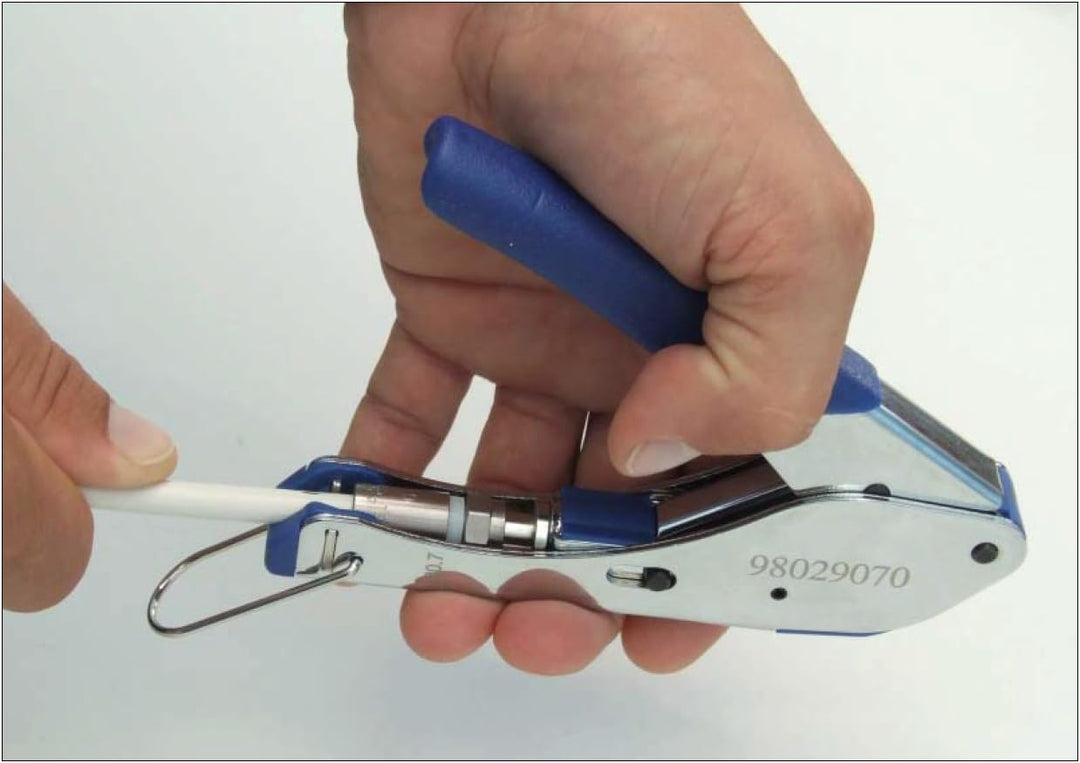 Cabelcon Set Bestehend aus Kompressionszange Pocket Tool + Cable Stripper + 20 Stück Kompressions-F-