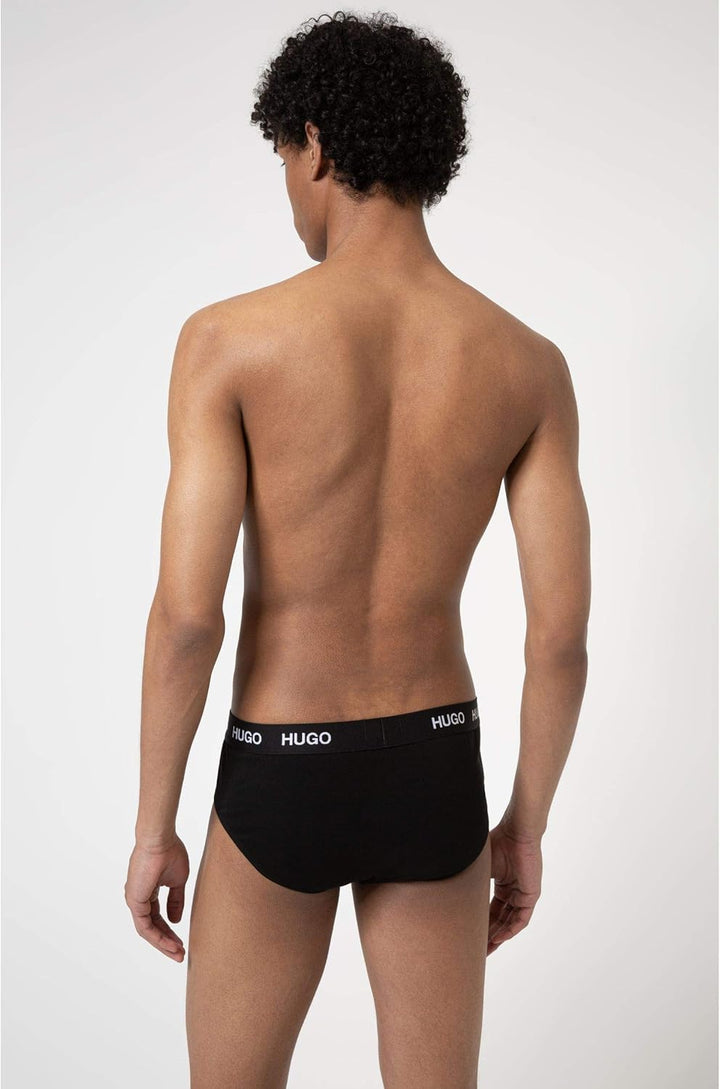 HUGO Herren Hipbrief Tripletpack Slip (3er Pack), Black1