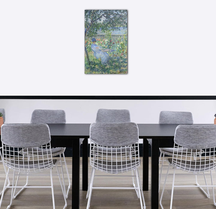 Printed Paintings Leinwand (60x80cm): Claude Monet - Terrasse in Vetheuil 60x80 cm, 60x80 cm