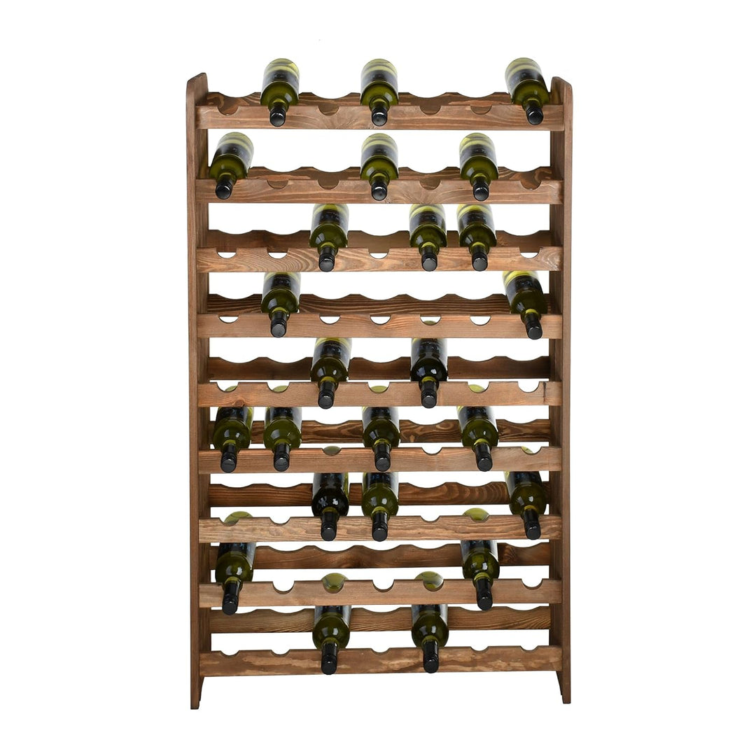 Weinregal/Flaschenregal System"Optiplus" Modell 3, für 63 Fl, Holzverbundstoff, braun