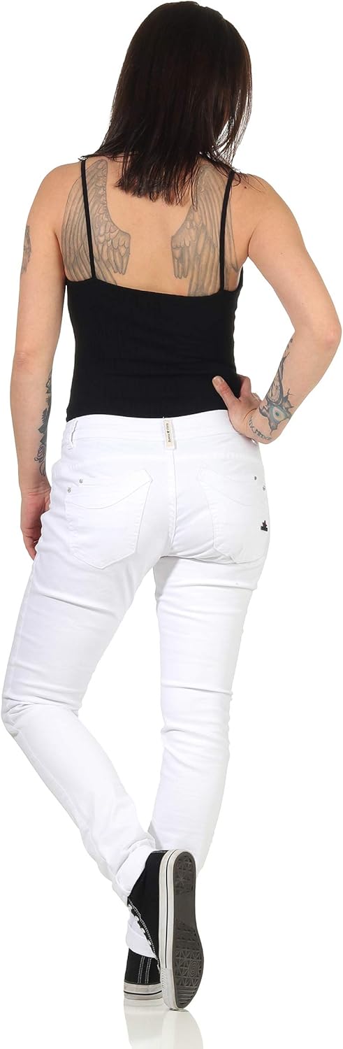 Buena Vista Jeans Hosen Damen - Malibu - Stretch Twill - Black - schwarz - Gr. XS Weiss, XS Weiss