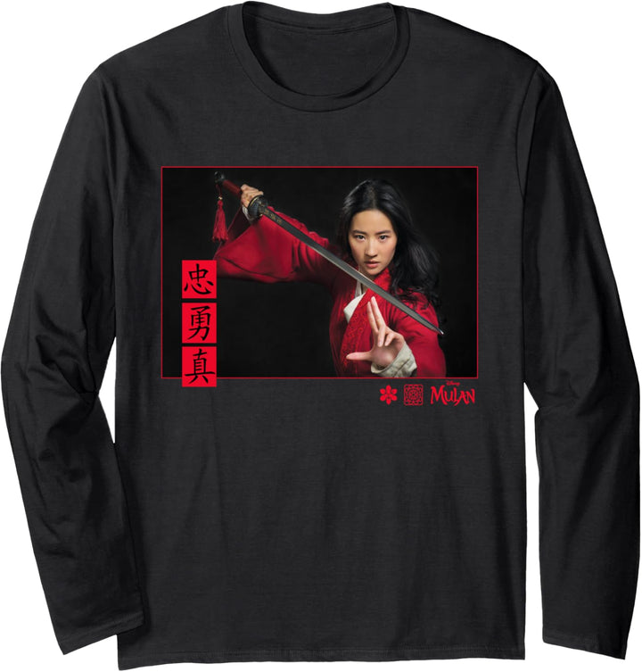 Disney Mulan Live-Action Loyal Brave and True Langarmshirt