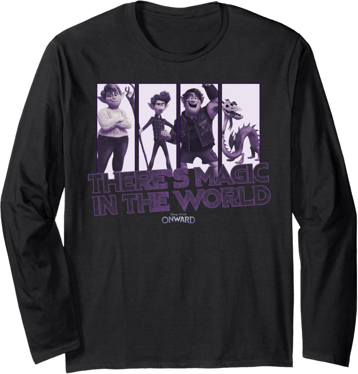 Disney Pixar Onward Group Shot There's Magic In The World Langarmshirt