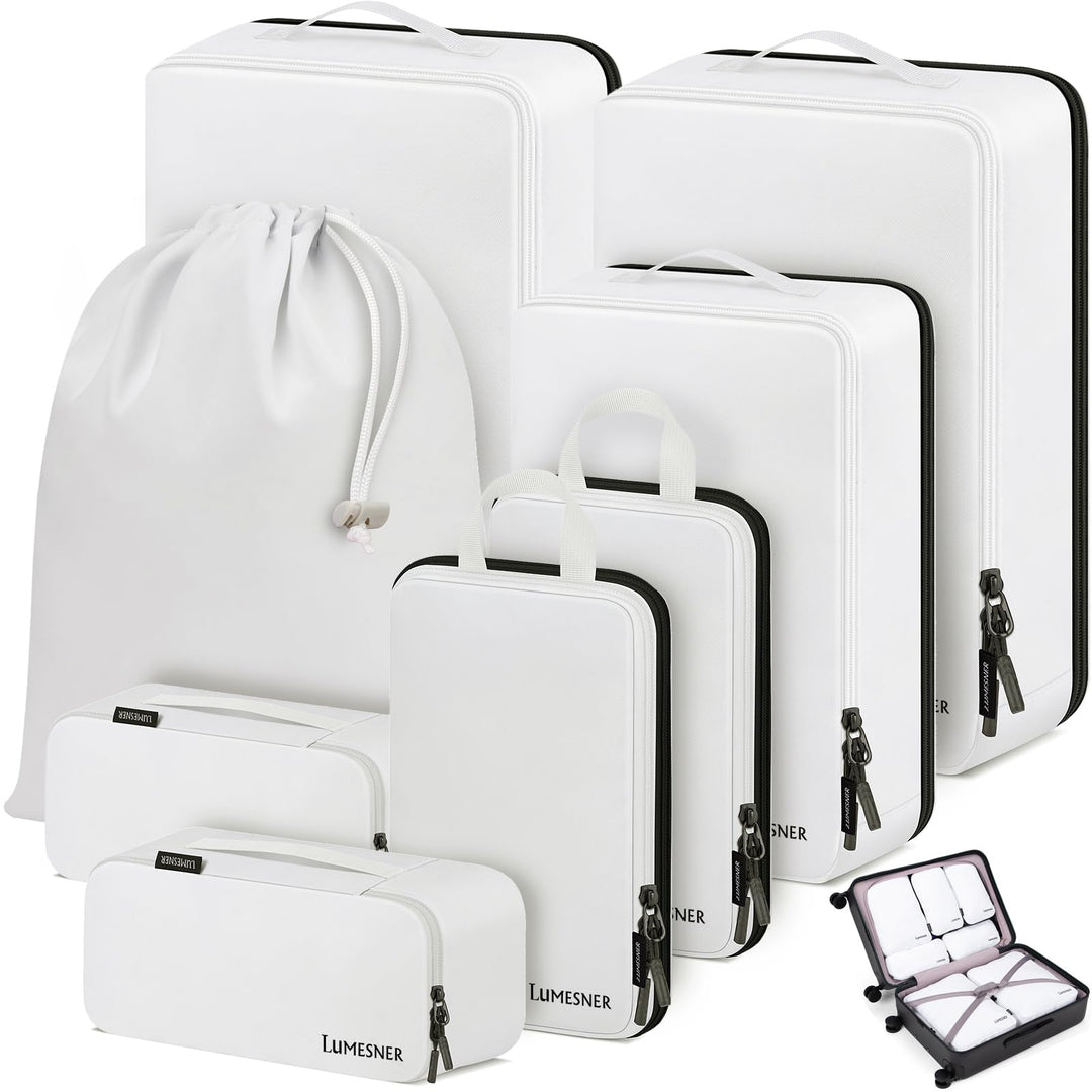 Koffer Organizer Set 8-teilig, Packtaschen für Koffer, Packing Cubes Set für Reise,Packtaschen mit K