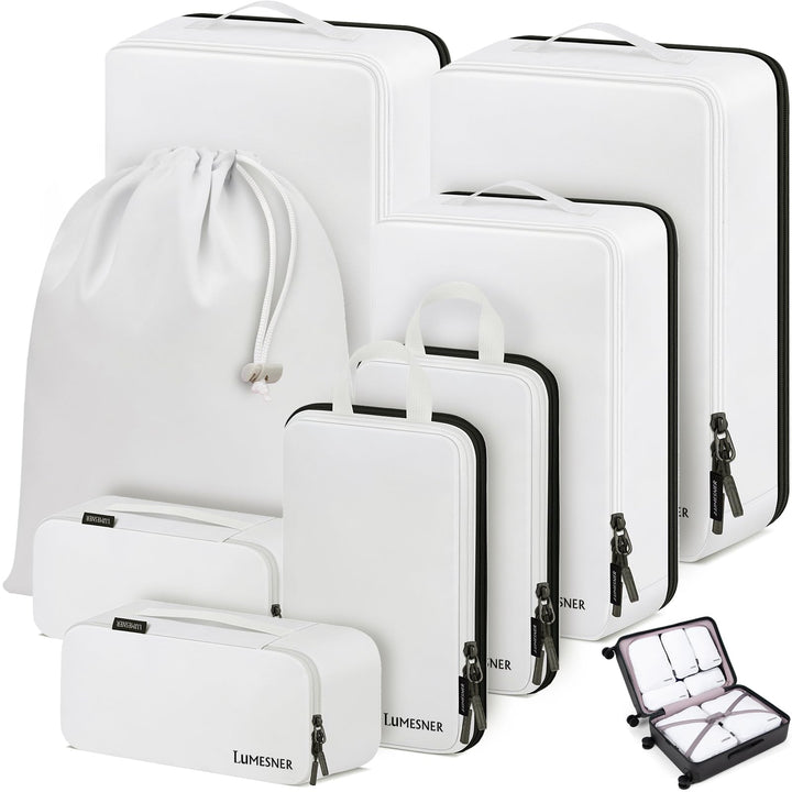 Koffer Organizer Set 8-teilig, Packtaschen für Koffer, Packing Cubes Set für Reise,Packtaschen mit K