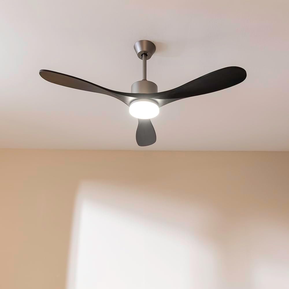 Cecotec Deckenventilator EnergySIlence Aero 5200 Black Design. 40 W, 52“ mit DC Motor, LED Beleuchtu