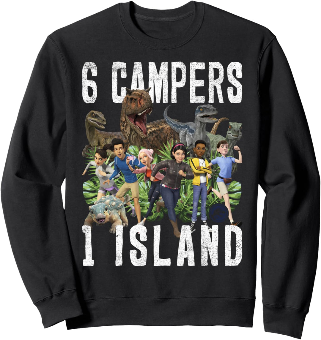 Jurassic World: Camp Cretaceous 6 Campers 1 Island Sweatshirt
