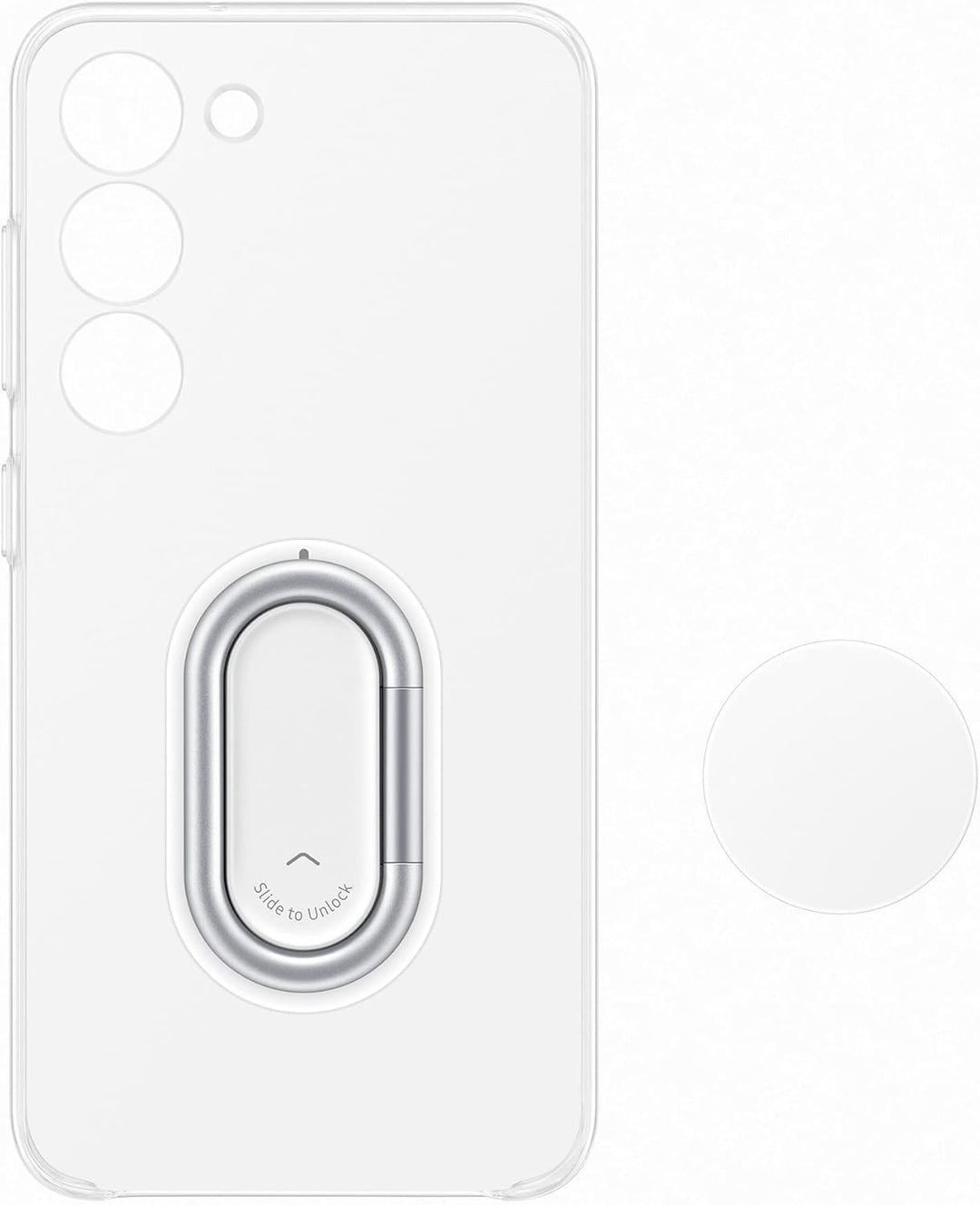 Samsung Clear Gadget Smartphone Case EF-XS911 für Galaxy S23, Handy-Hülle, Standfuss, Durchsichtig,