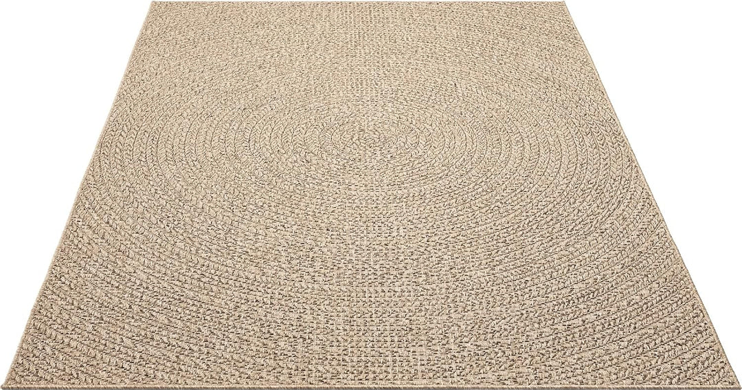 Mia´s Teppiche Soil - wetterfester In- und Outdoor Teppich im Natürlichem Jute-Look, wetterfest, gee