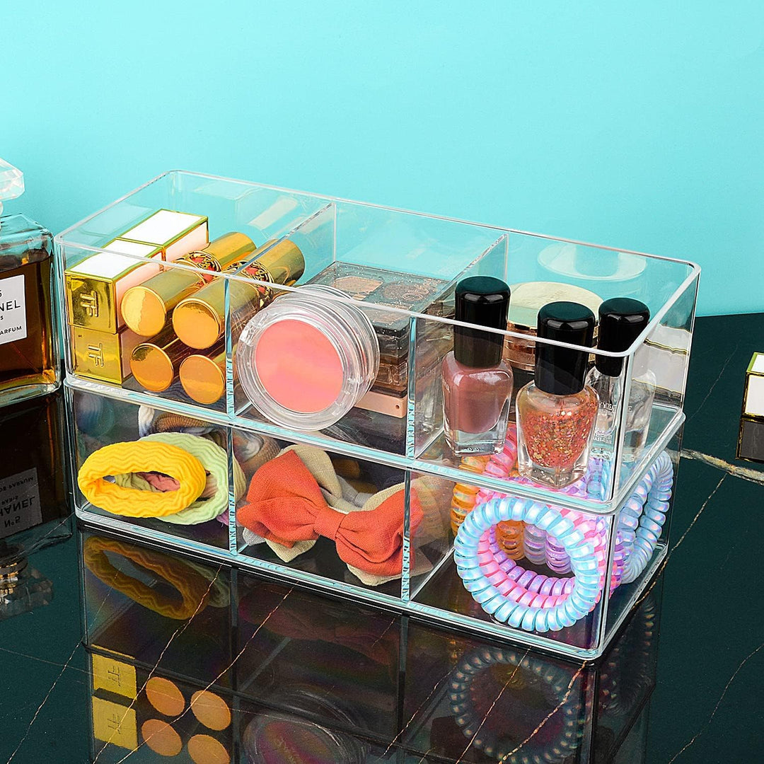 JessLab Schubladen Organizer, Acryl Make-up Organizer Kosmetik Aufbewahrung Schmuck Display für Schr
