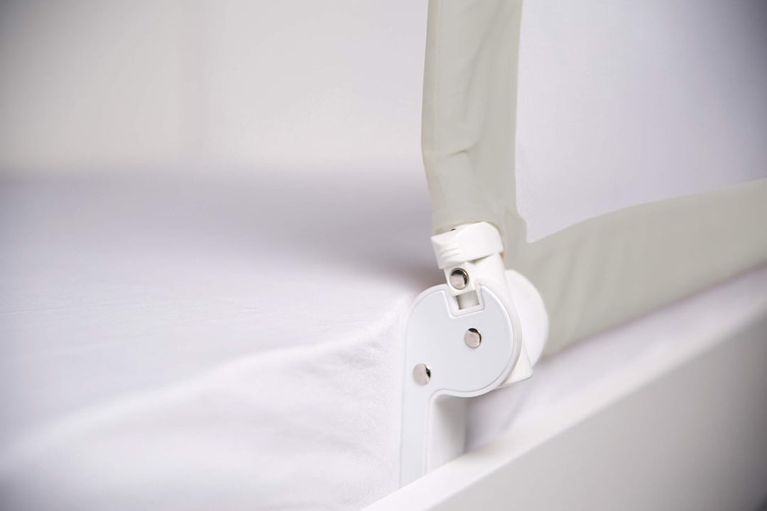 roba Bettschutzgitter Klipp-Klapp 150 cm - Rausfallschutz klappbar für Babys & Kinder - Schutzgitter