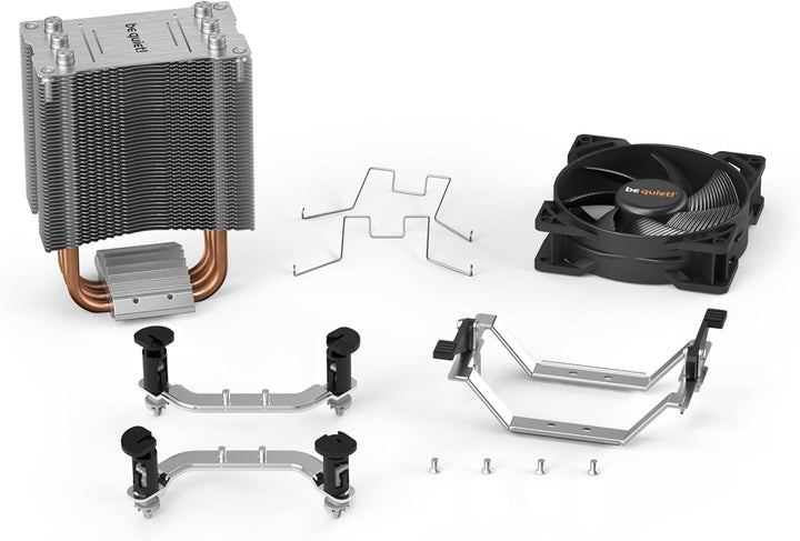 be quiet! Pure Rock Slim 2, CPU Kühler, 130W TDP, Pure Wings 2 92mm PWM Lüfter, 3 Heatpipes, asymmet