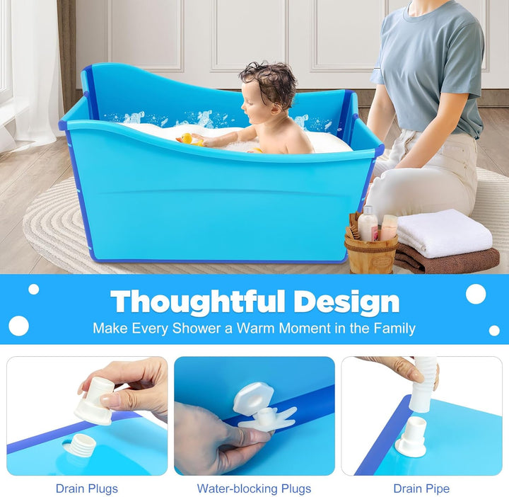 Mobile Badewanne, Faltbare Badewanne, Erwachsene Sauna Bad für Erwachsene und Kinder Kann in Outdoor