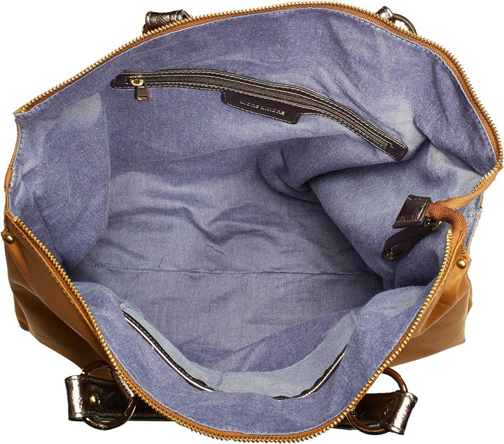 More & More Amy City 30157 3438 M15 Damen Shopper 42x39x10 cm (B x H x T) Braun Mustard 3438, Braun