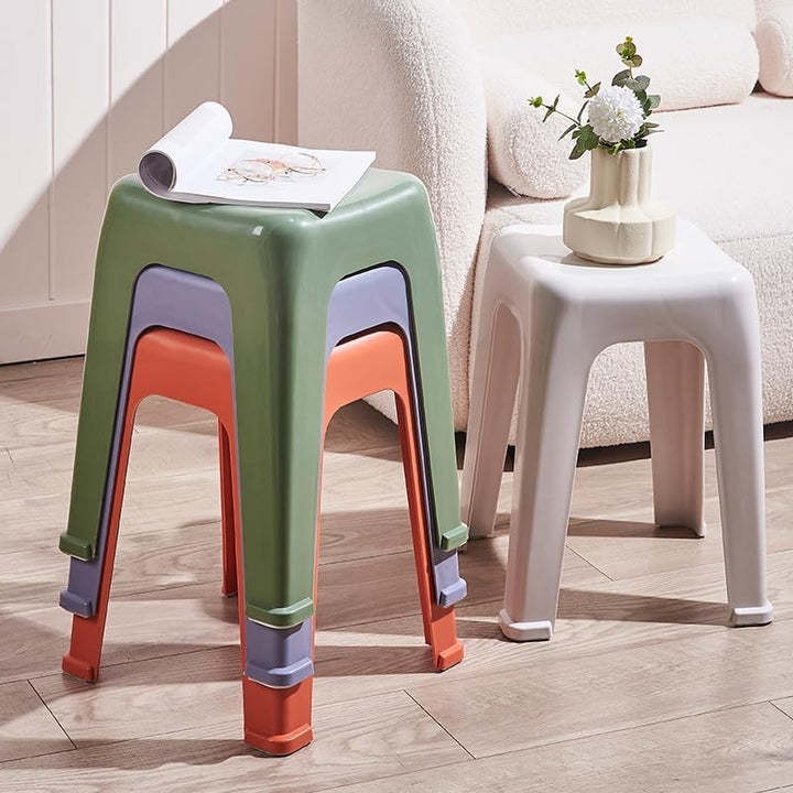 WITEN&amp;NOCK Design Badhocker Duschhocker Sitzhocker Badezimme Dusche Wohnzimmer Stuhl aus Kunststoff,