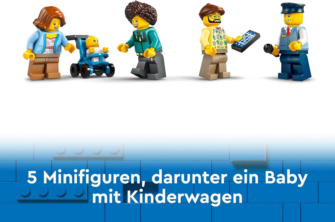 LEGO City Doppeldeckerbus, Doppeldecker Spielzeug-Bus, Fahrzeug-Spielset für Mädchen und Jungen ab 7