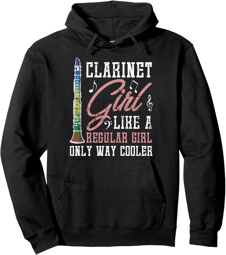 Klarinettisten Orchester Musik Mädchen Geschenk Klarinette Pullover Hoodie