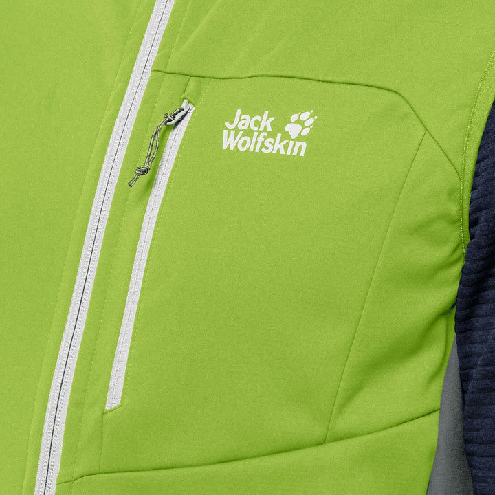 Jack Wolfskin Herren Highest Peak Vest M Weste S Spring Lime, S Spring Lime
