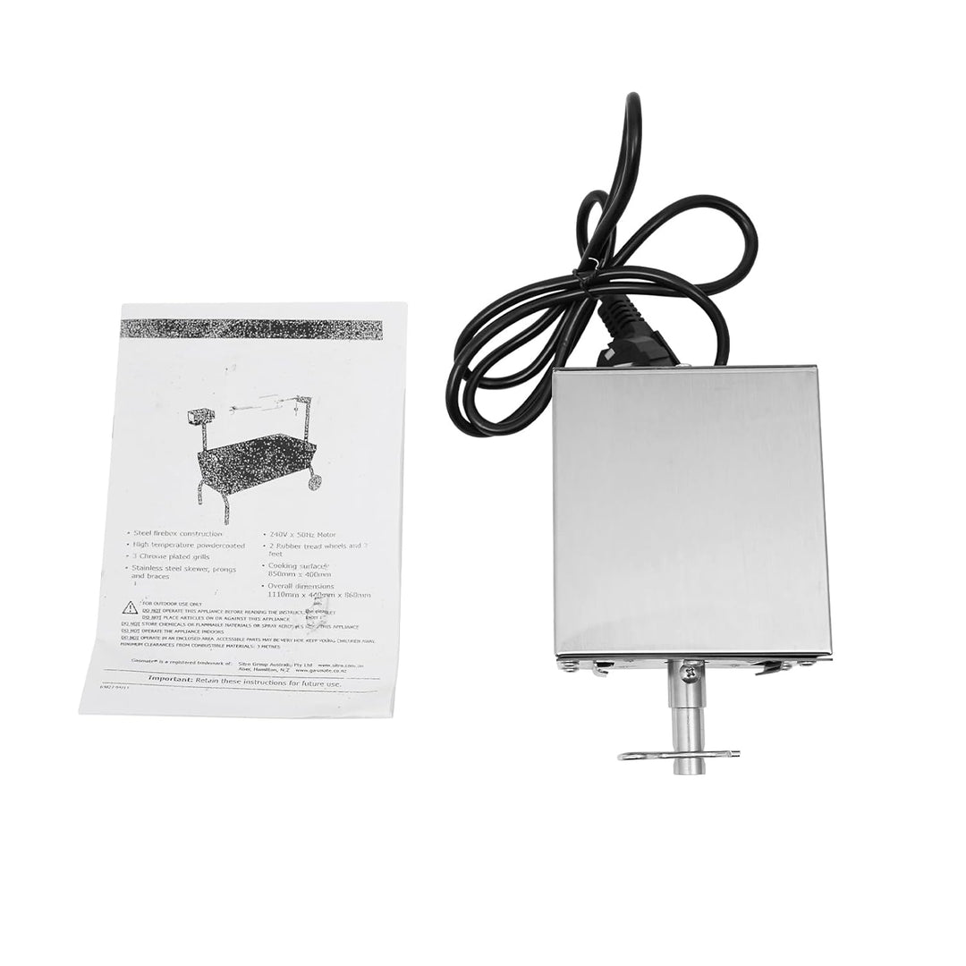 Grillmotor - 220V Elektromotor für Grillspiess | 2.5r / min Drehspiess Motor | 80-100kg Torque | Ede