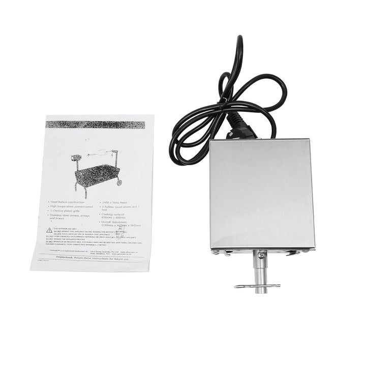 Grillmotor - 220V Elektromotor für Grillspiess | 2.5r / min Drehspiess Motor | 80-100kg Torque | Ede