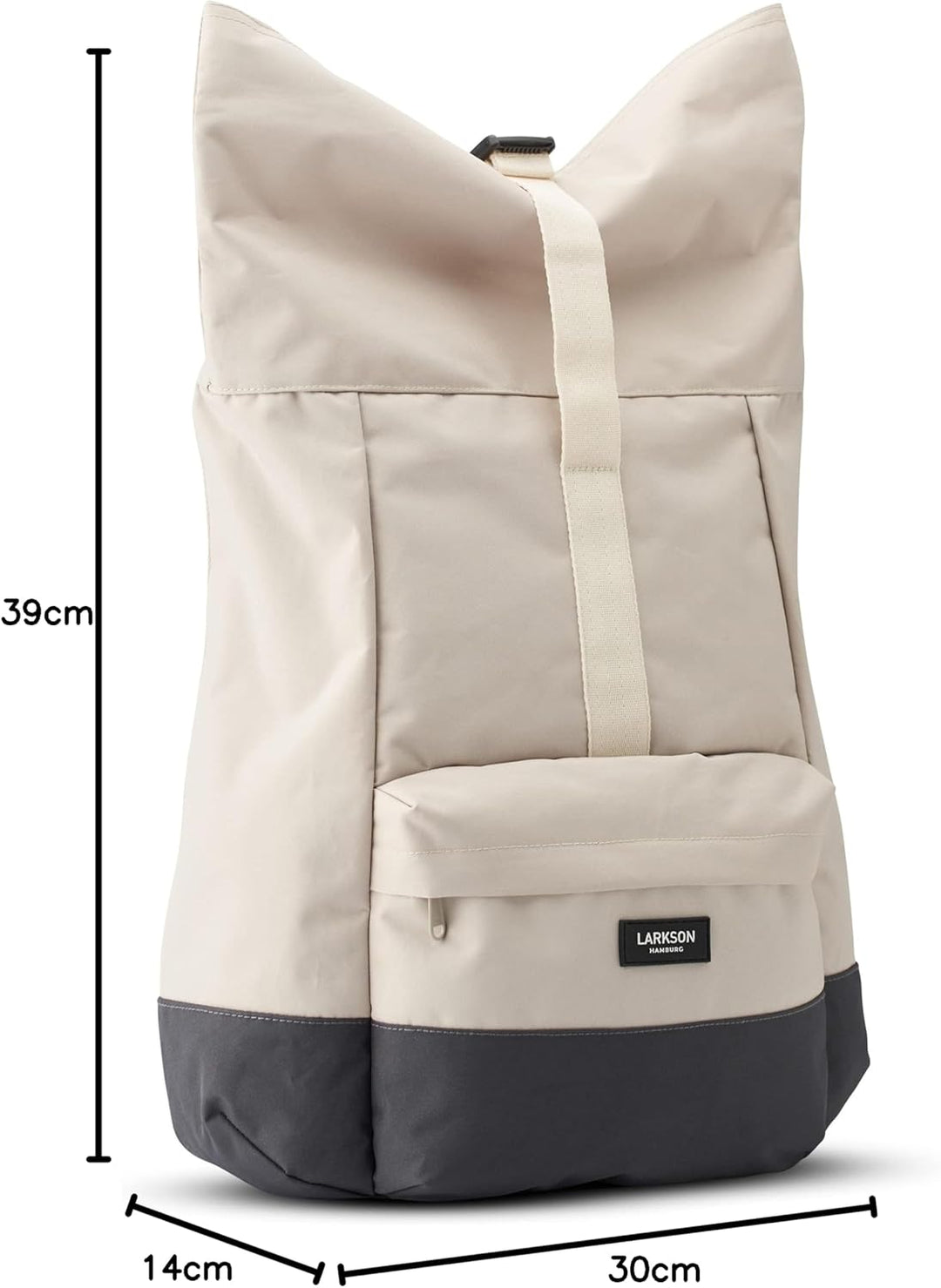 LARKSON Rolltop Rucksack Damen & Herren - ALVA - Backpack für Uni, Business, Freizeit - Roll Top mit