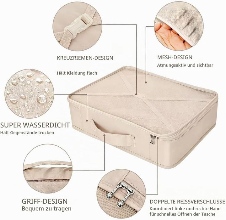 Koffer Organizer Reise Kleidertaschen 8 Sets/7 Farben Travel Gep?ck Organisatoren enthalten wasserdi