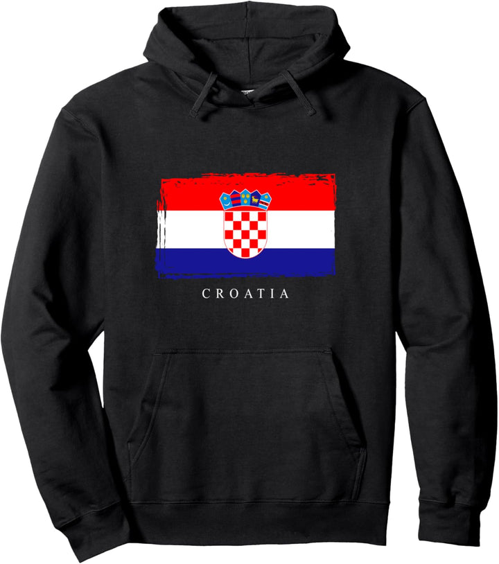 Croatia Kroatien Flagge Fahne Balkan Zagreb Hrvatska Pullover Hoodie