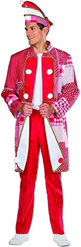 119220 - Frack Rot/weiss * Grösse 50 - 58 * Karneval Uniform Jacket (56), 56